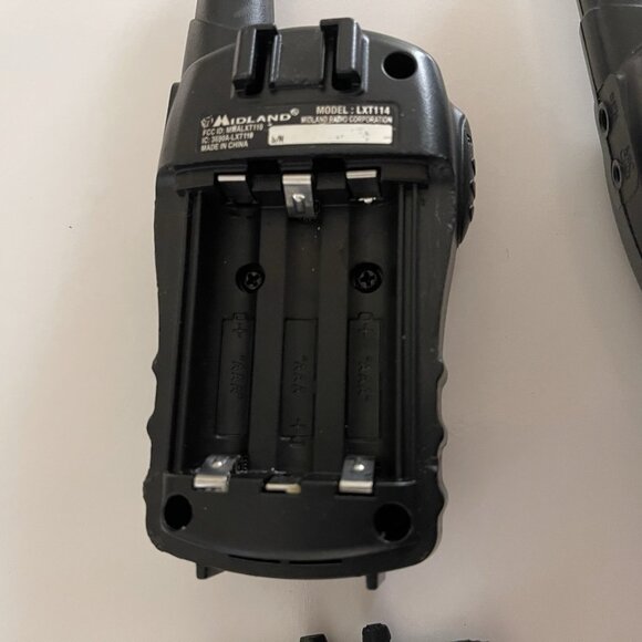 Midland X-Tra Talk LXT114 Black Two Way Radio Walkie Talkies Black 18-Miles - Picture 10 of 16